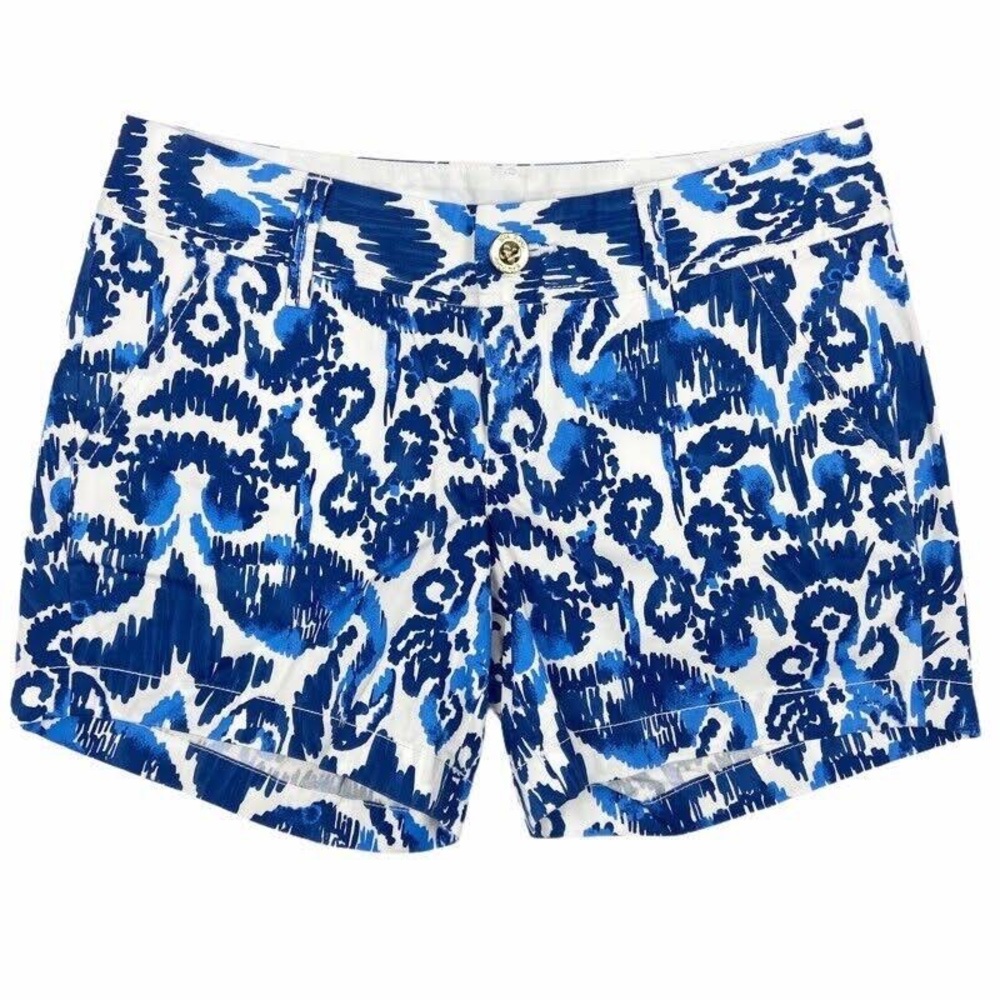 lilly pulitzer blue ikat callahan shorts